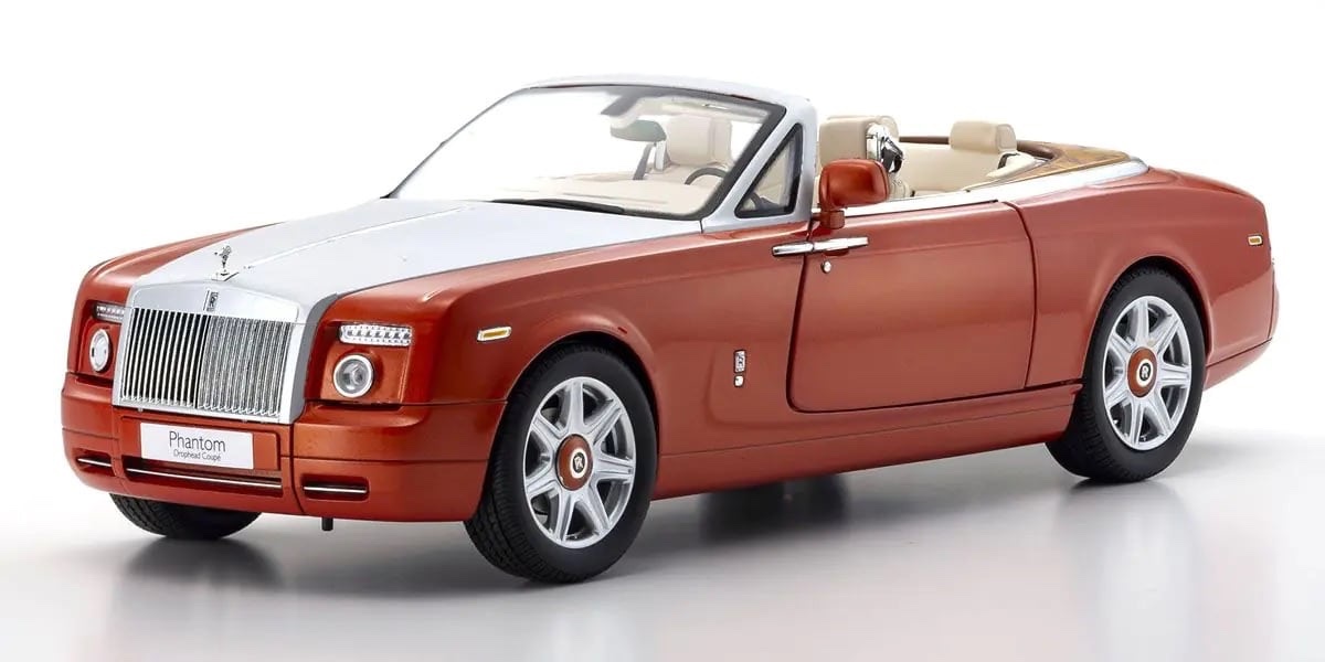 08871P Kyosho Rolls Royce Phantom Drophead Coupe Orange 1:18