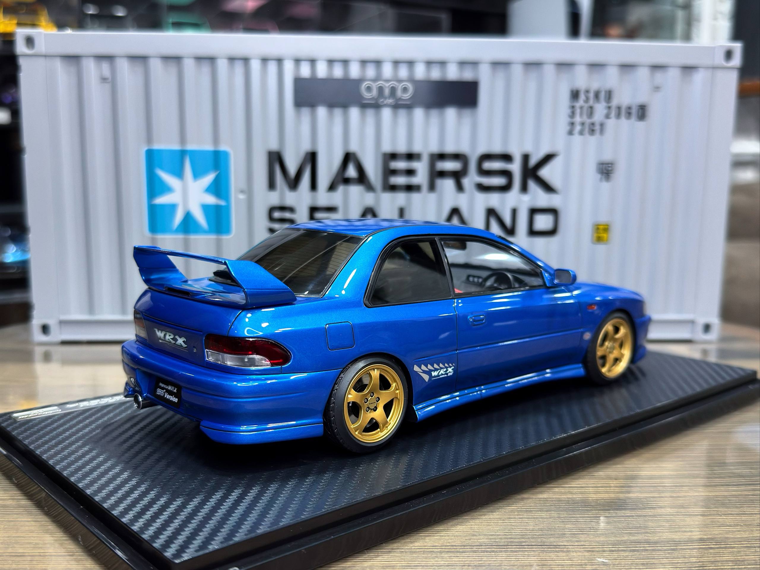IG3540 Ignition Model Subaru Impreza WRX Type R STi Version V (GC8) Blue 1:18 — изображение 5