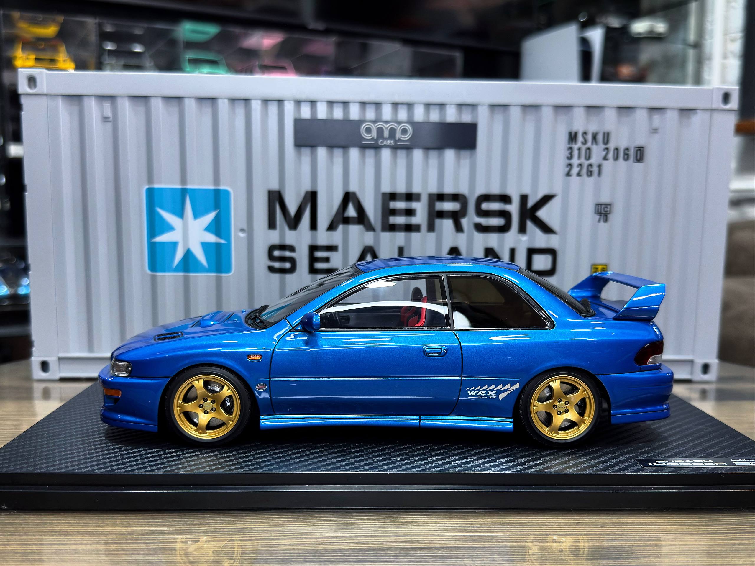 IG3540 Ignition Model Subaru Impreza WRX Type R STi Version V (GC8) Blue 1:18 — изображение 8