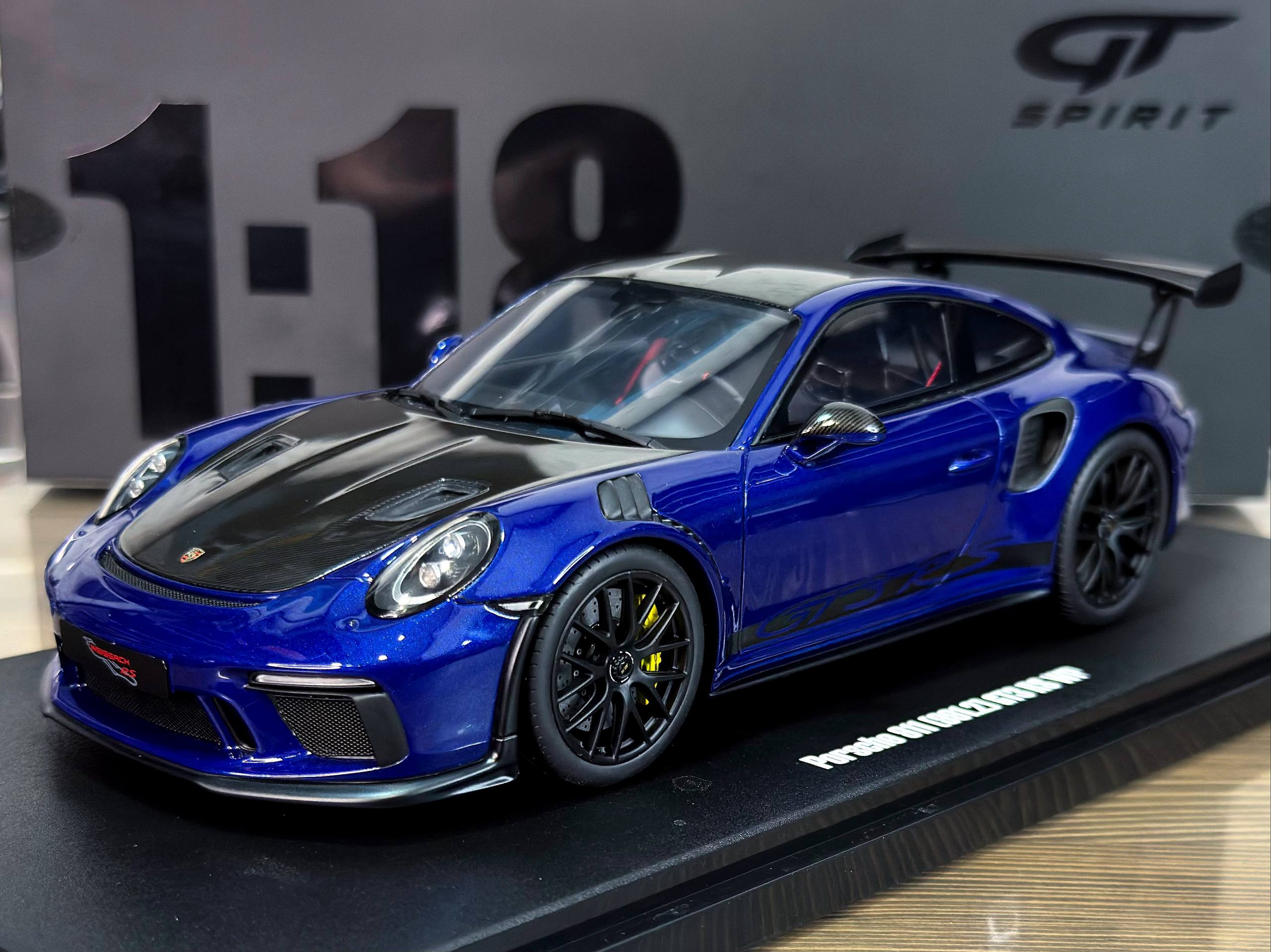 GT526 GT Spirit Porsche 911 (991.2) GT3 RS WP Blue 1:18