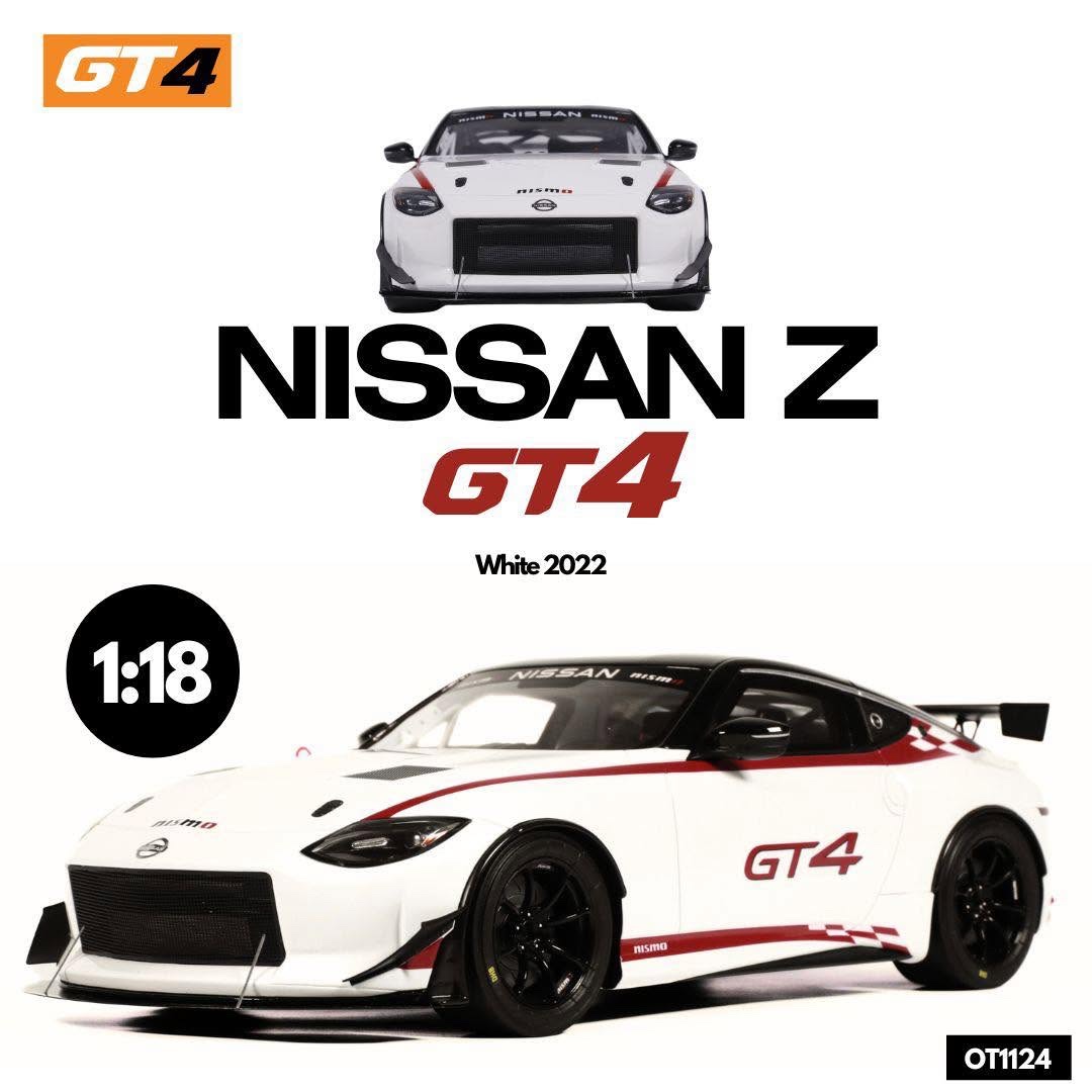OT1124 Otto Mobile Nissan Z GT4 2022 White 1:18