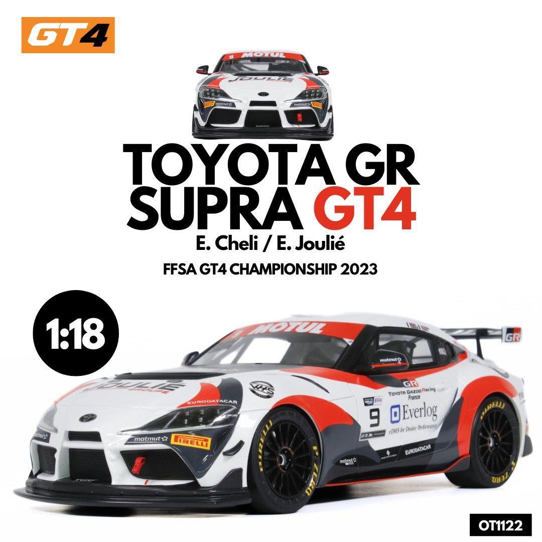 OT1122 Otto Mobile Toyota Supra GT4 #4 FFSA GT4 Championship 2024 Jouli/Cheli 1:18