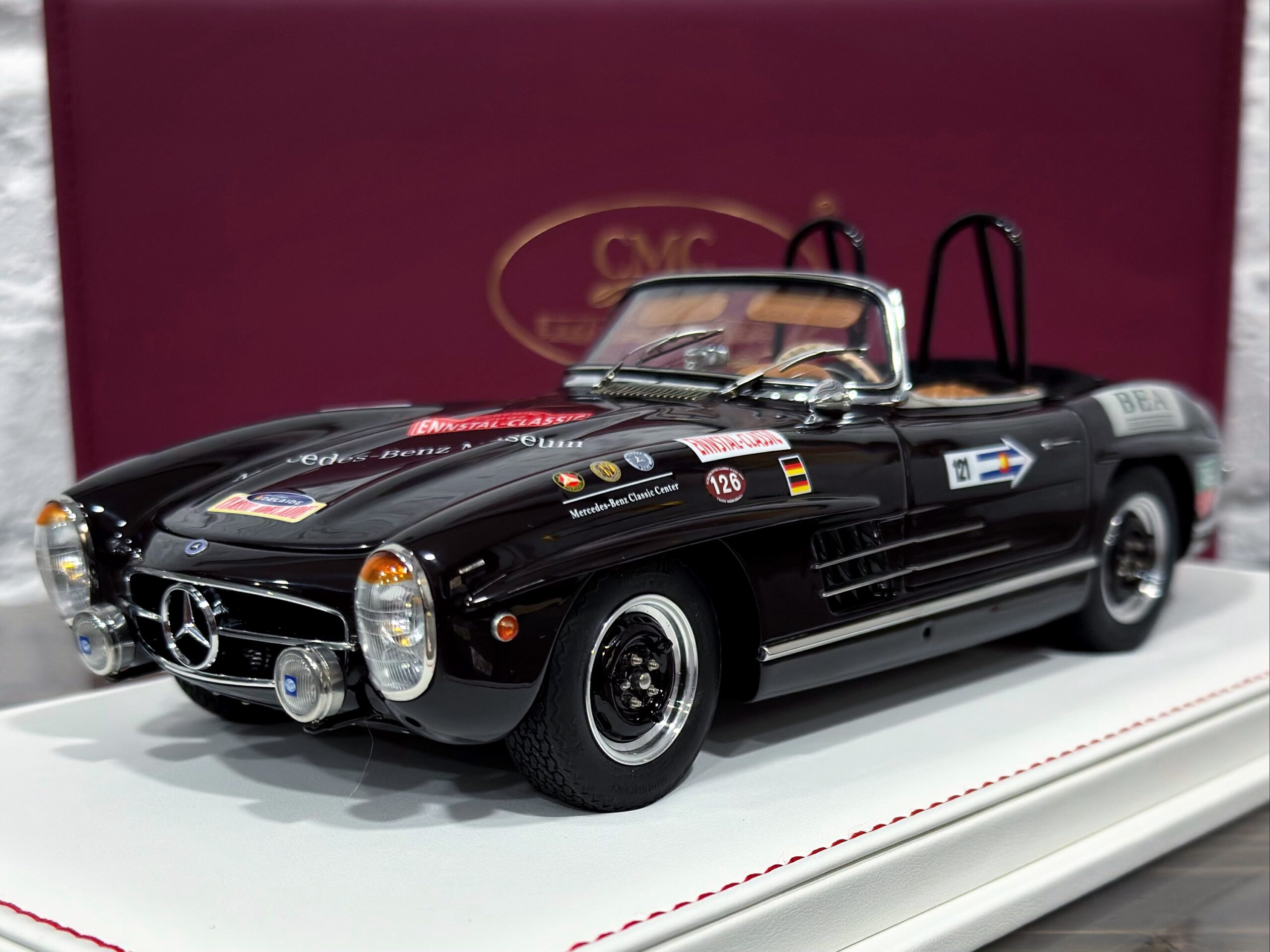 M-295 CMC Mercedes Benz 300 SL W198 Roadster Open Racing Version Brown 1:18