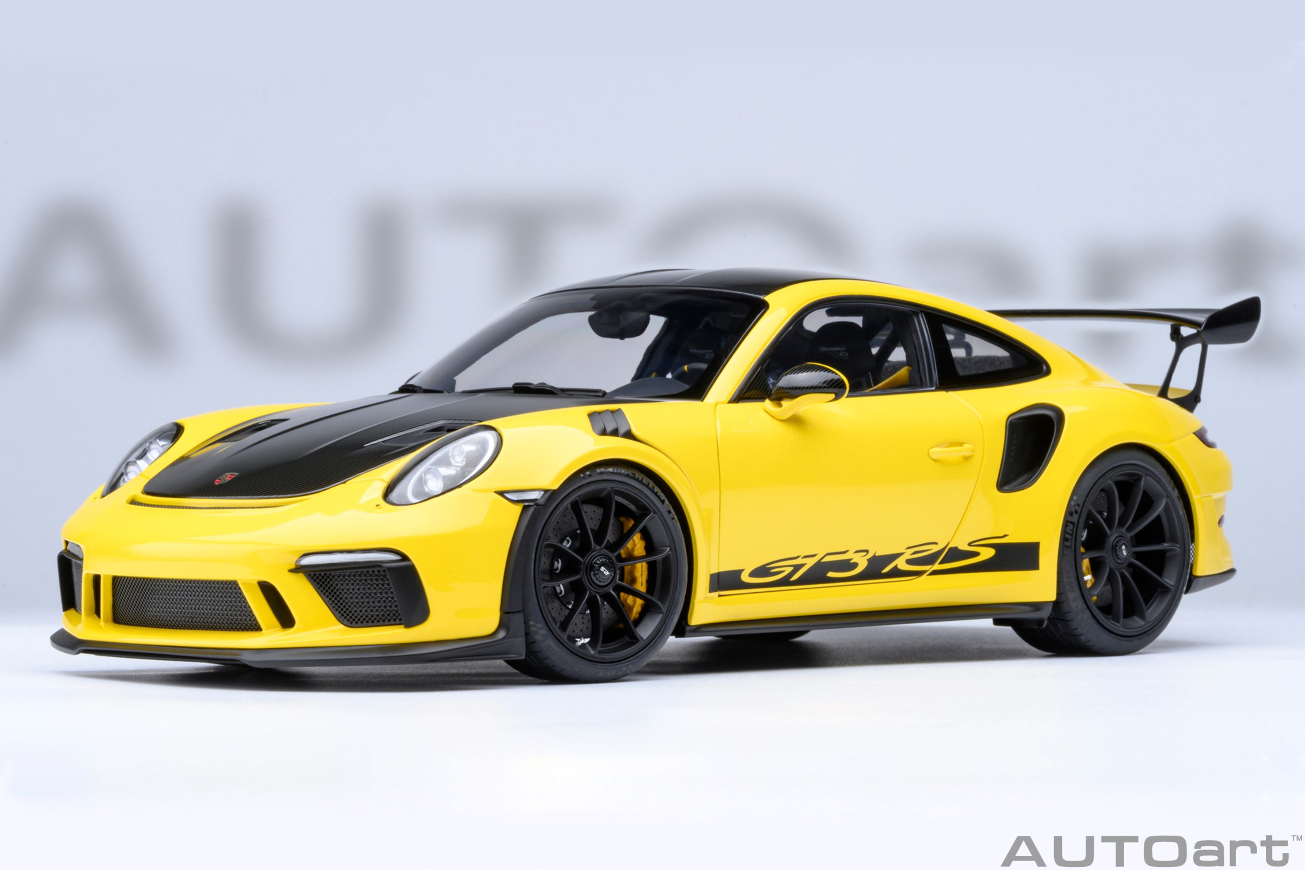 78178 AUTOart 78179 AUTOart Porsche 911 (991.2) GT3 RS Weissach Package Racing Yellow 1:18
