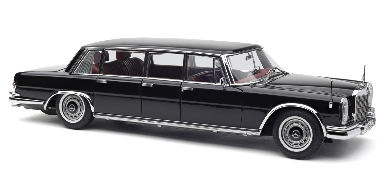 M-200 CMC Mercedes Benz 600 Pullman Limousine Standard Version Black 1:18
