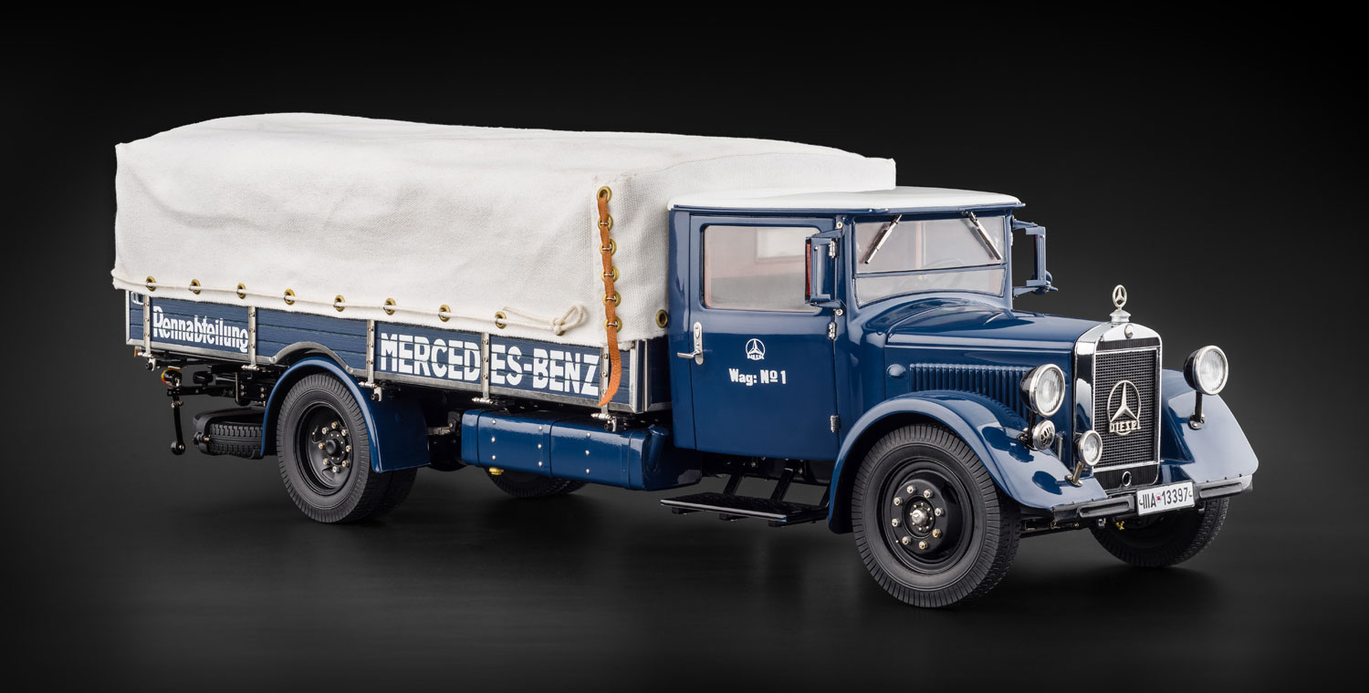 M-144 CMC Mercedes Benz Race Car Transporter Lo 2750 1934-1938 1:18