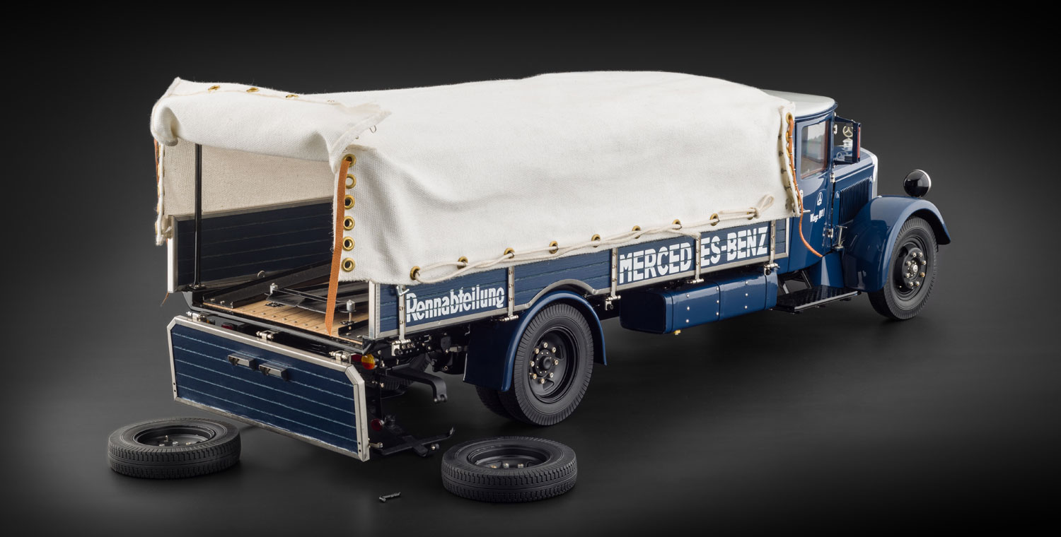 M-144 CMC Mercedes Benz Race Car Transporter Lo 2750 1934-1938 1:18 — изображение 3