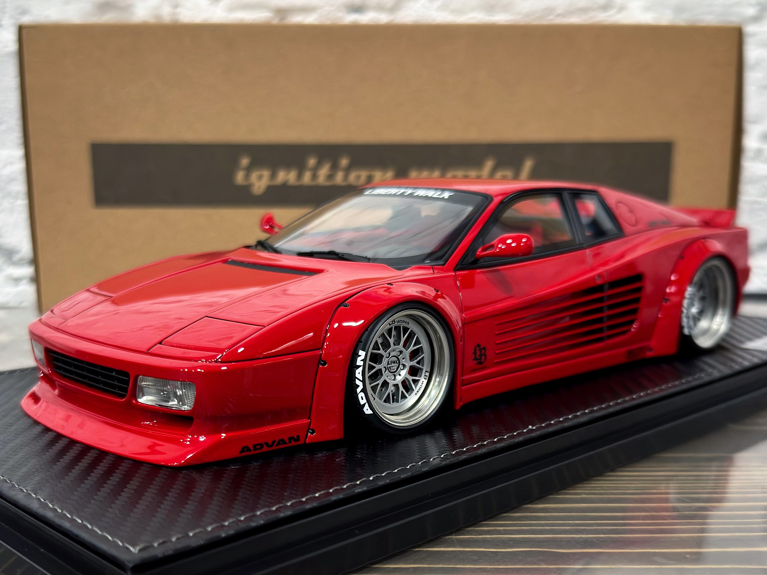 IG3749 Ignition Model Ferrari LB-WORKS 512 Red 1:18