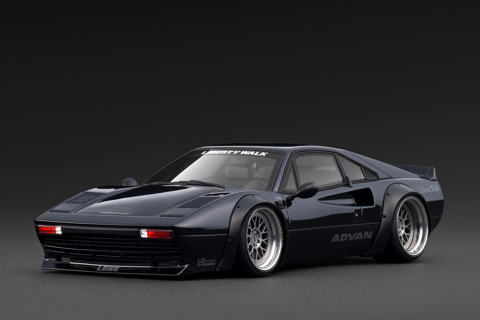 IG3796 Ignition Model Ferrari LB-WORKS 308 Black 1:18