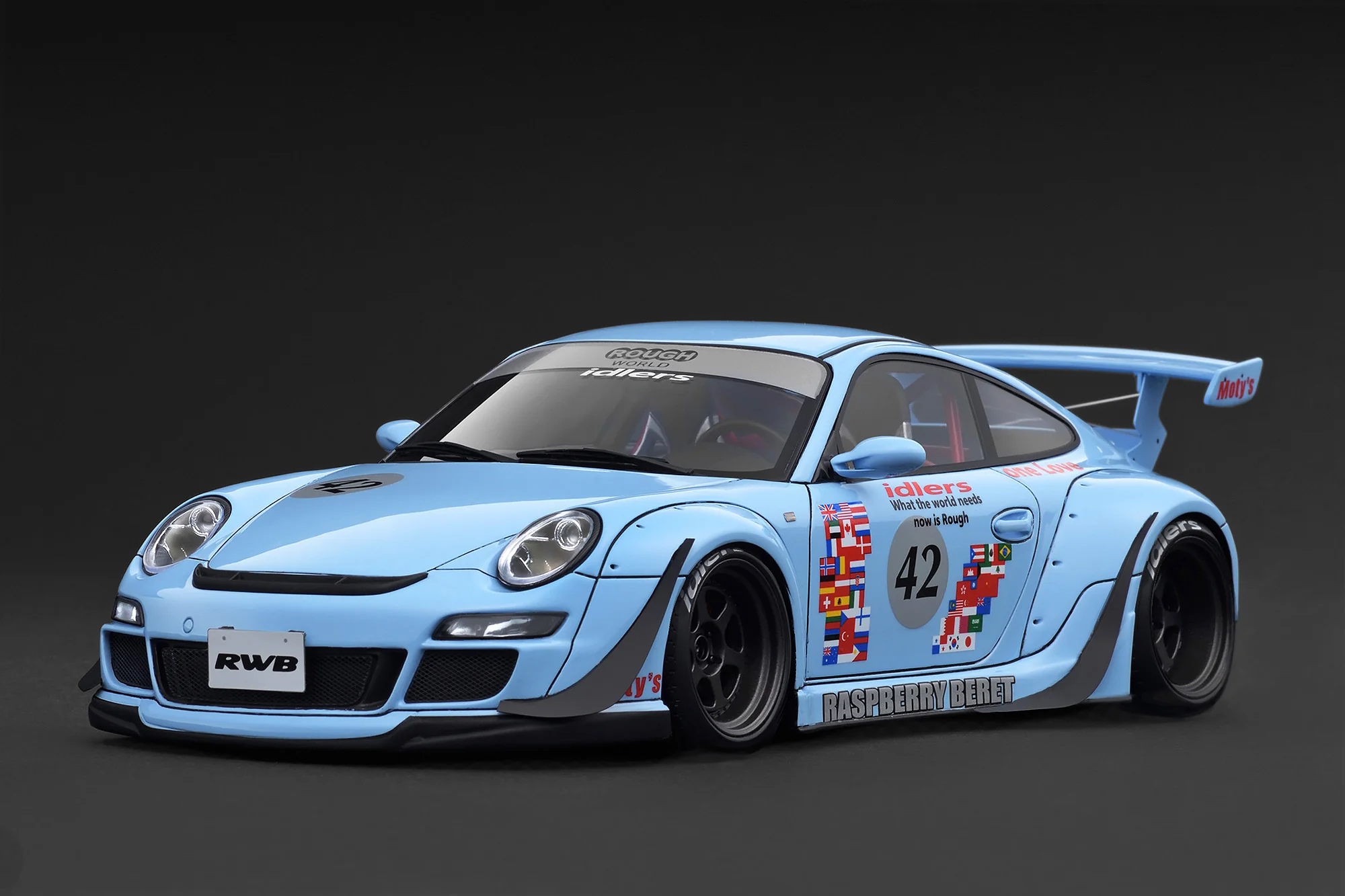 IG3958 Ignition Model RWB 997 RASPBERRY BERET Light Blue 1:18