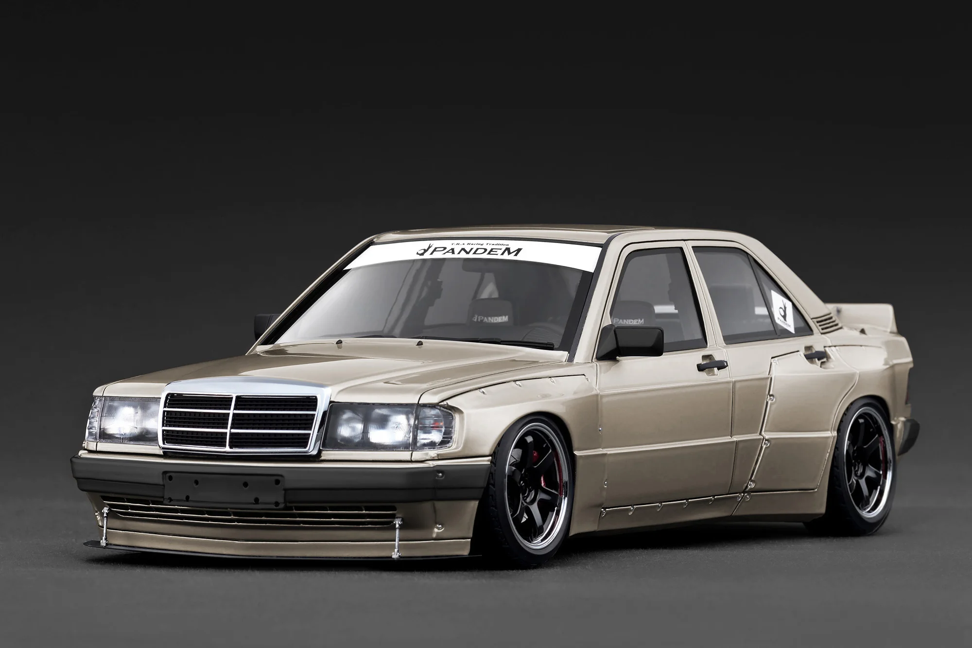 IG4060 Ignition Model PANDEM Mercedes Benz 190 Champagne Gold 1:18