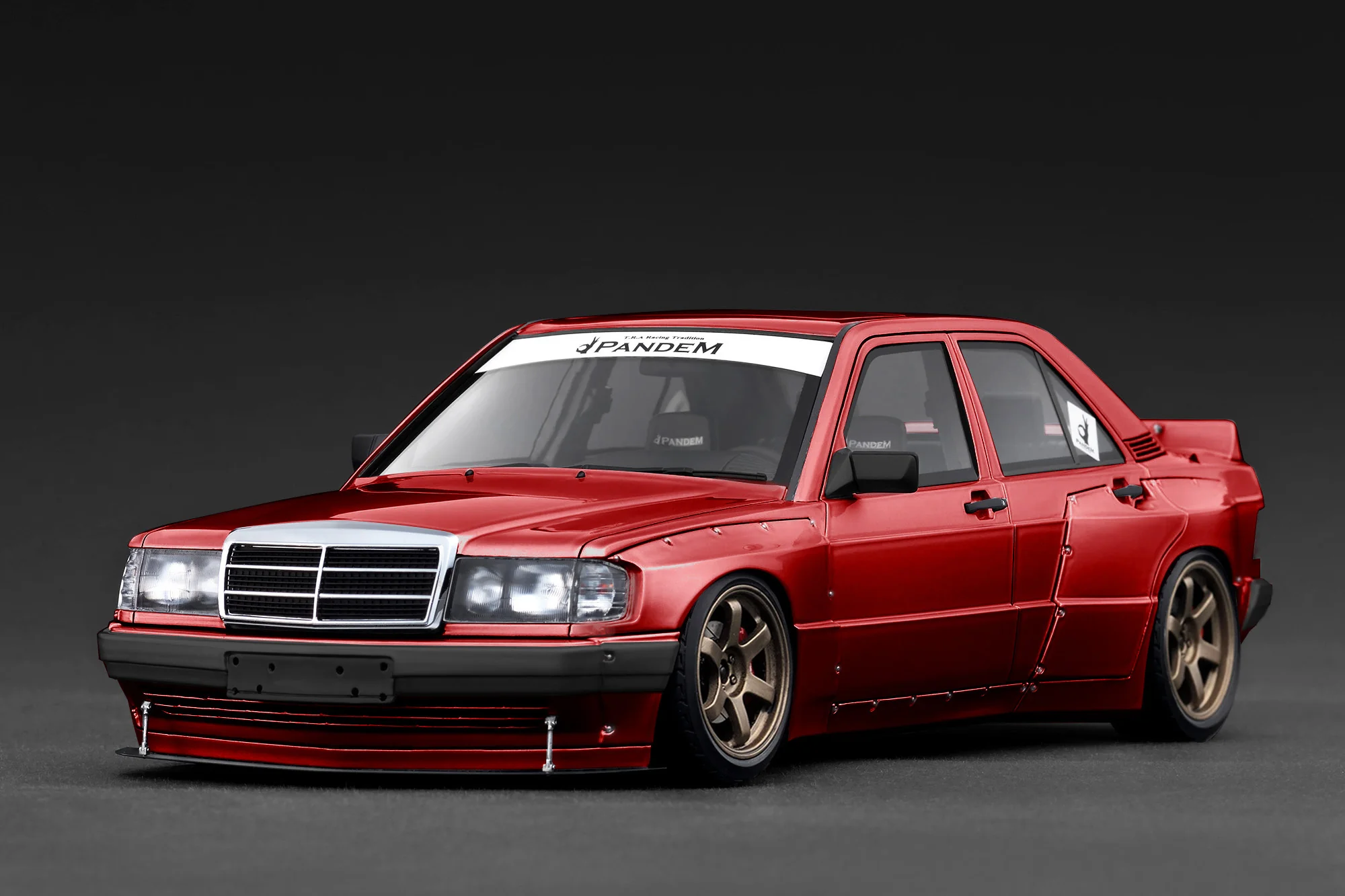 IG4061 Ignition Model PANDEM Mercedes Benz 190 Red Metallic 1:18
