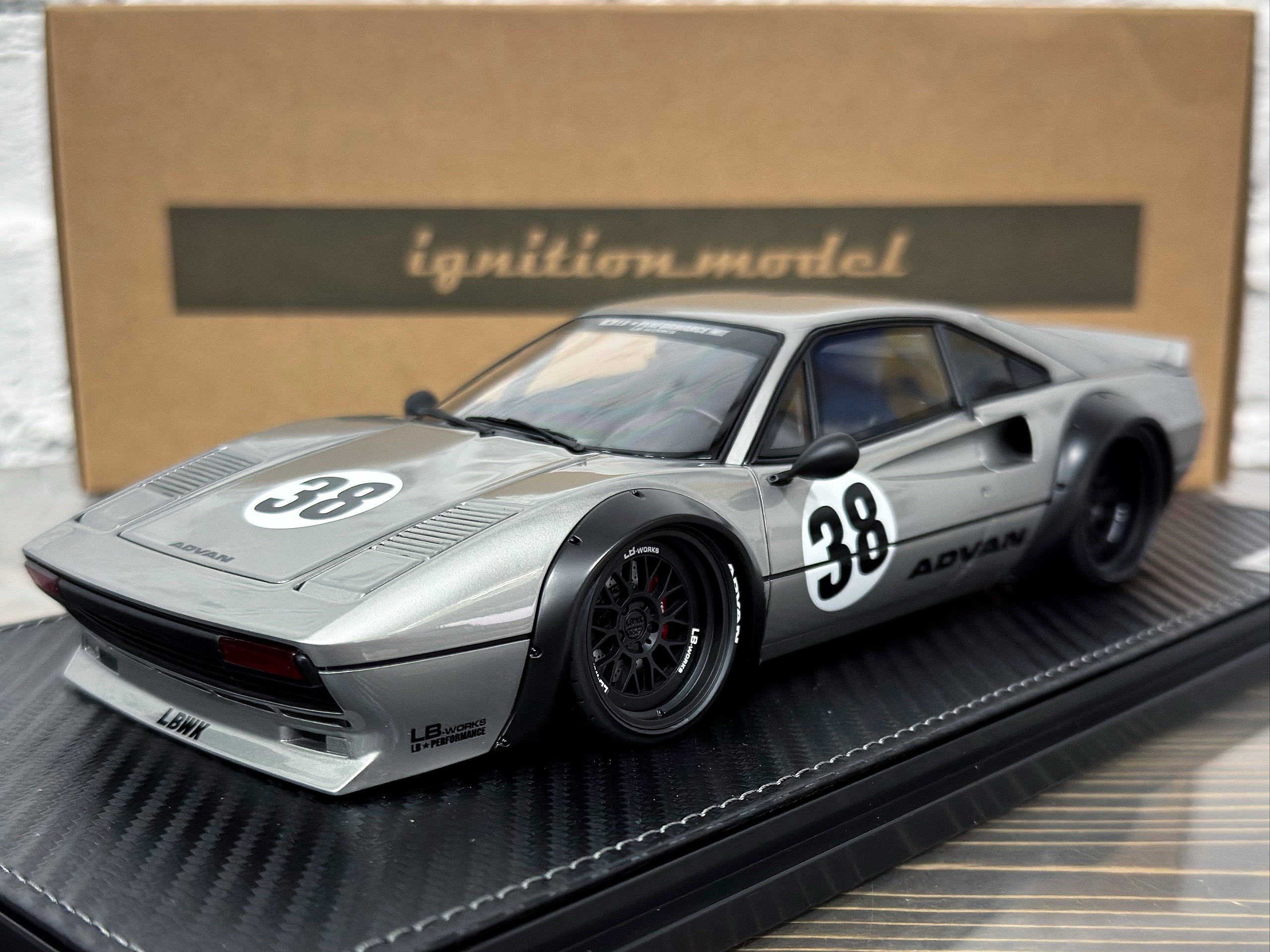 IG3746 Ignition Model Ferrari LB-WORKS 308 Silver 1:18