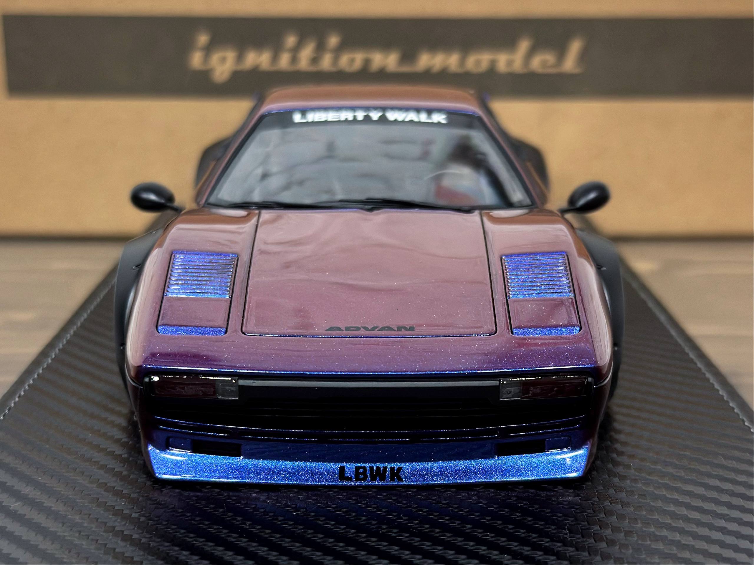 IG3748 Ignition Model Ferrari LB-WORKS 308 Purple Metallic 1:18 — изображение 2