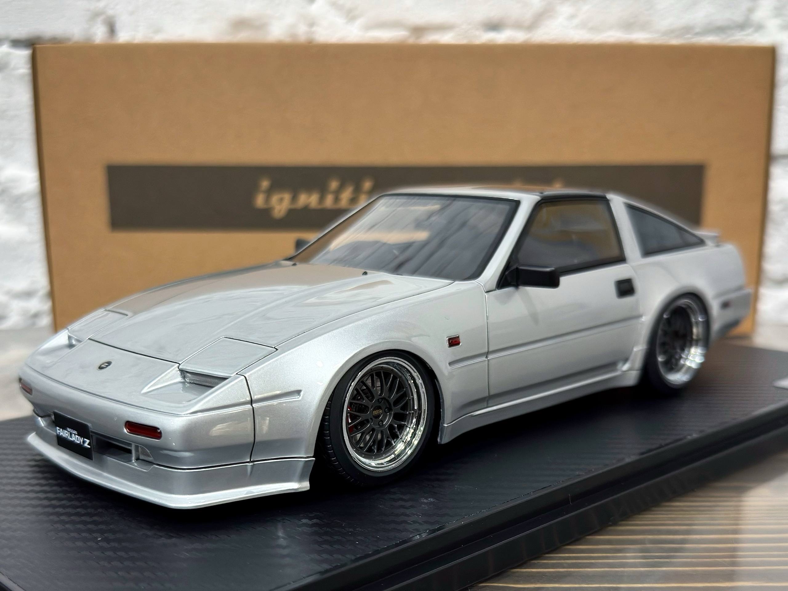 IG3893 Ignition Model Nissan Fairlady Z 2-Seater 300ZR (Z31) Silver 1:18