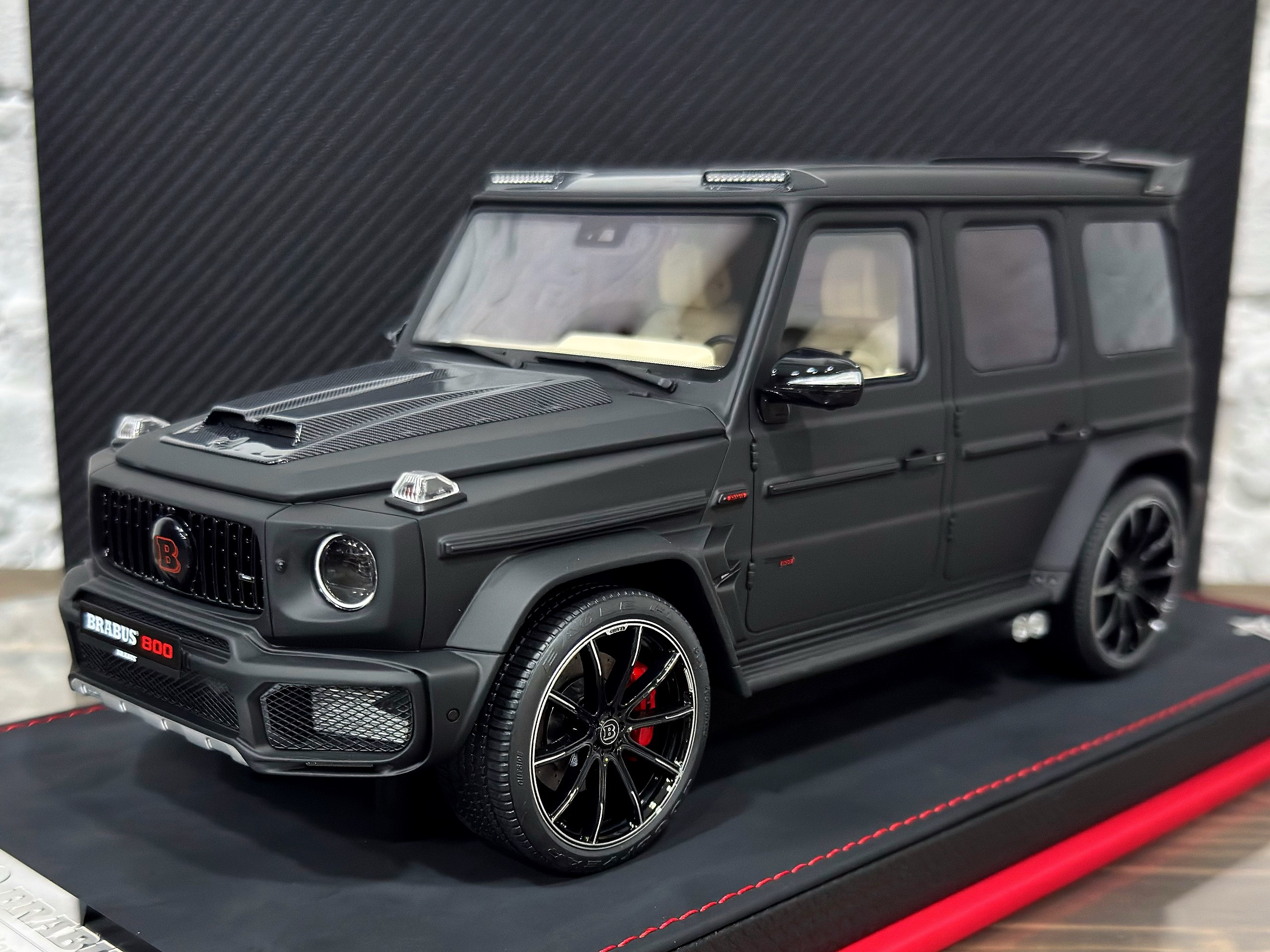 BBA Model Mercedes Benz BRABUS G800 Matte Black 1:18