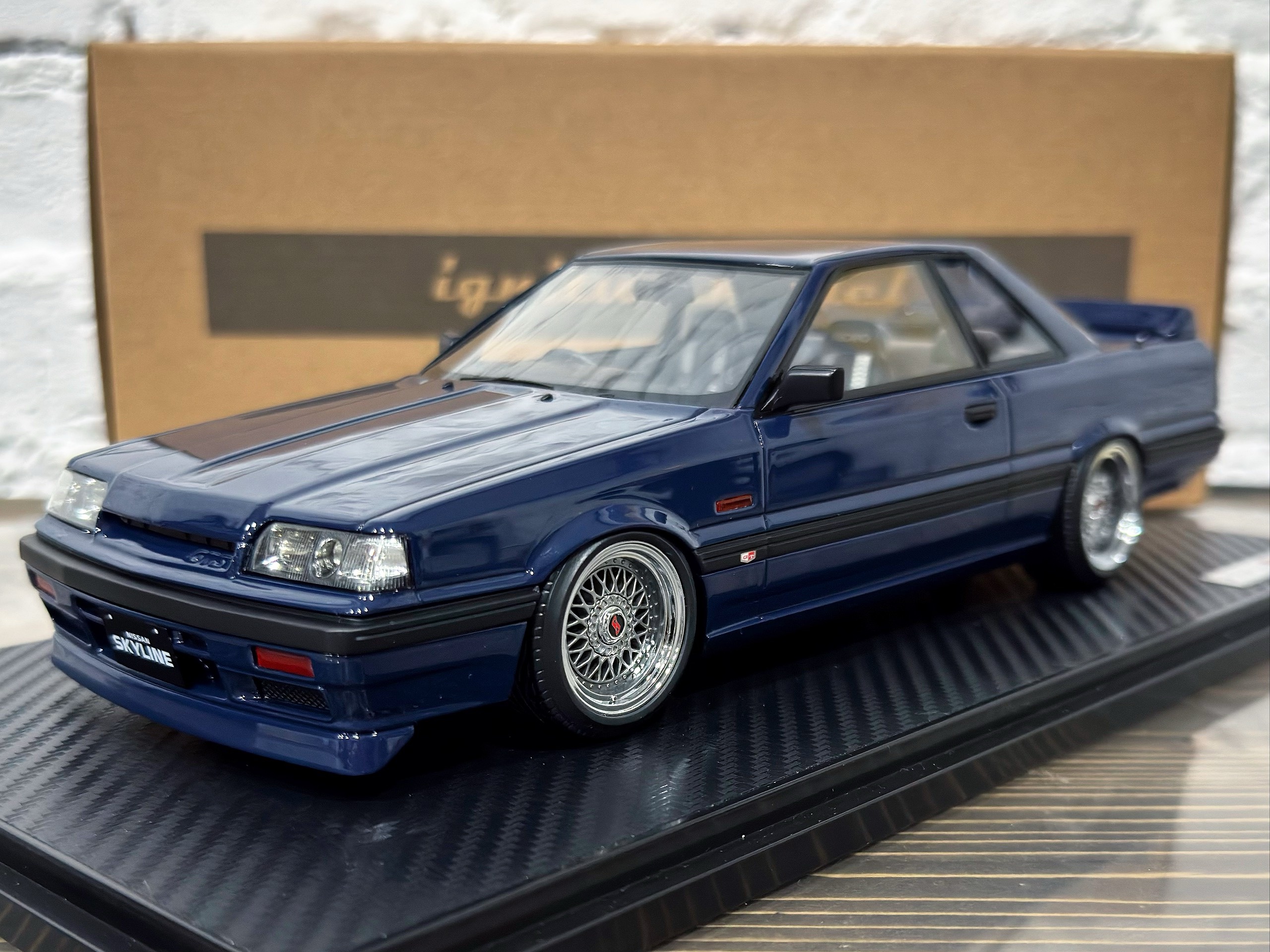 IG4008 Ignition Model Nissan Skyline GTS-R (R31) Blue Black 1:18