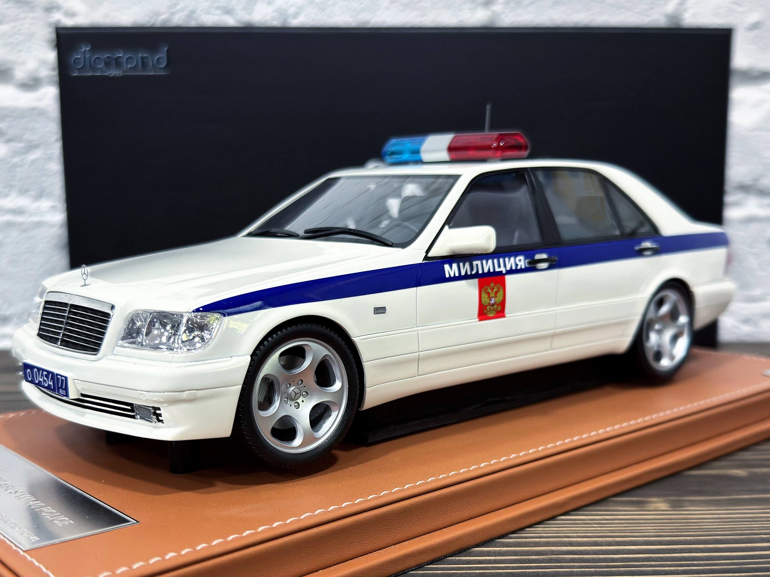 diAMAnd Mercedes Benz Brabus S600 W140 Милиция 1:18