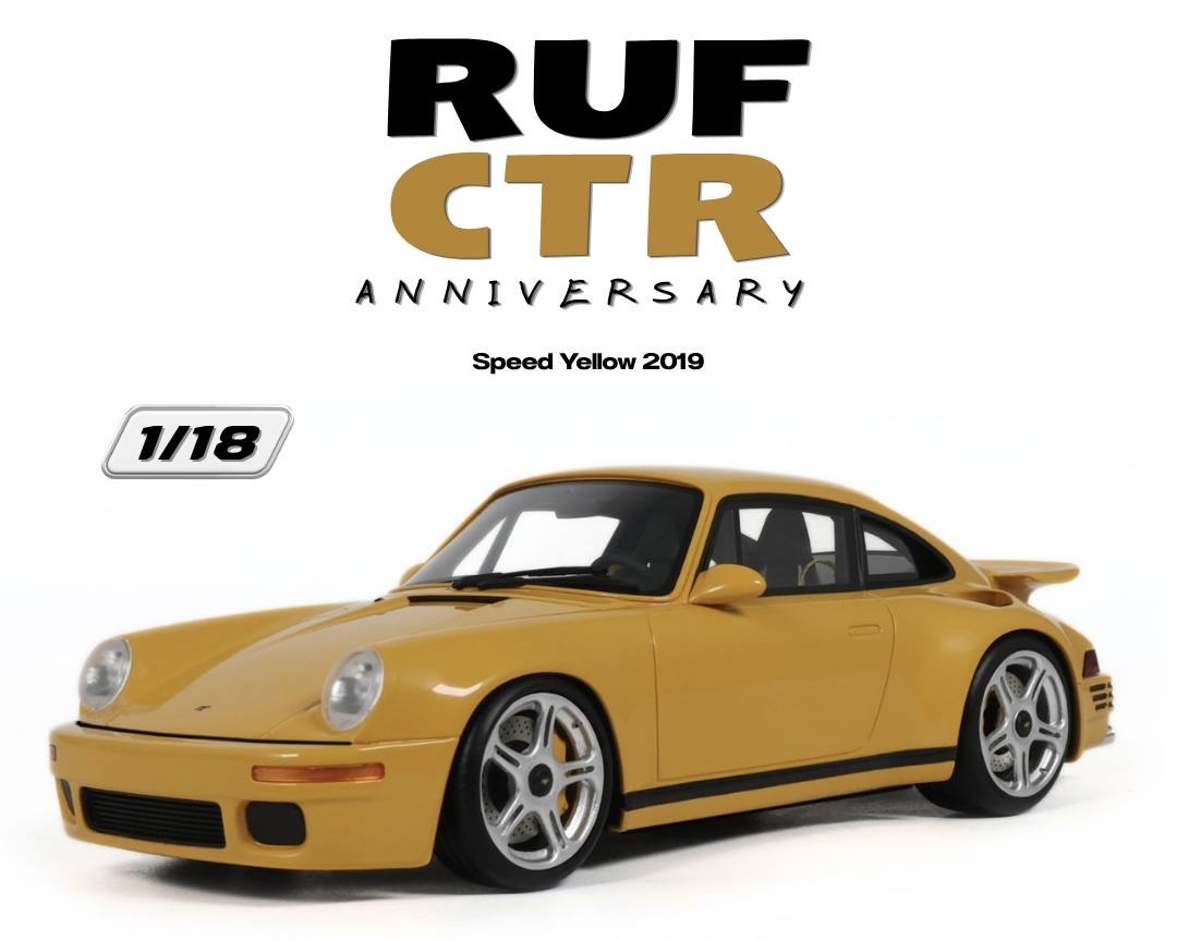 GT594 GT Spirit RUF CTR Anniversary Speed Yellow 2019 1:18