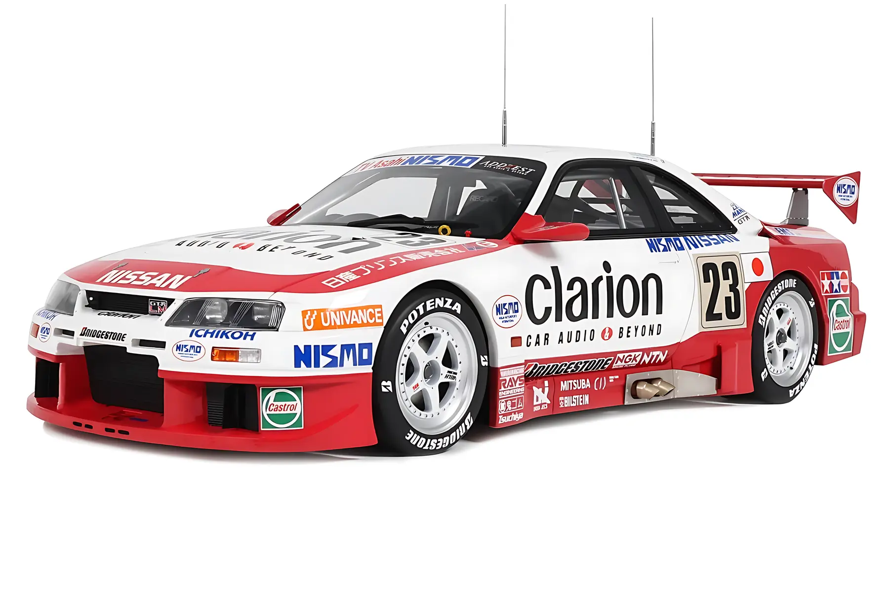 OT1232 Otto Mobile Nismo GT-R LM White K.Hoshino/M.Hasemi/T.Suzuki 1996 1:18
