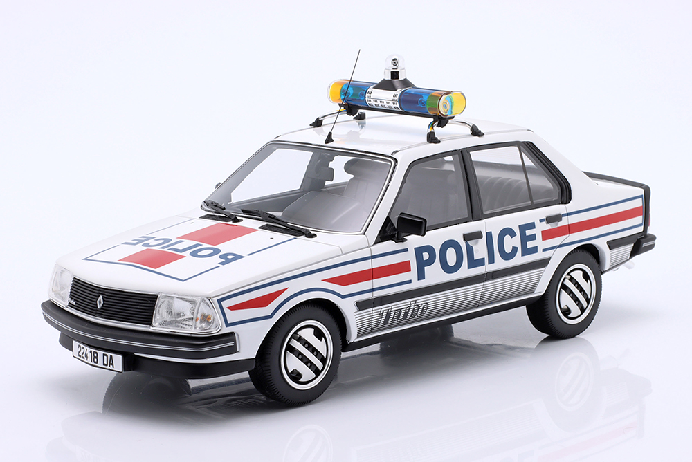 OT1156 Otto Mobile Renault 18 Turbo Police Nationale White 1982 1:18