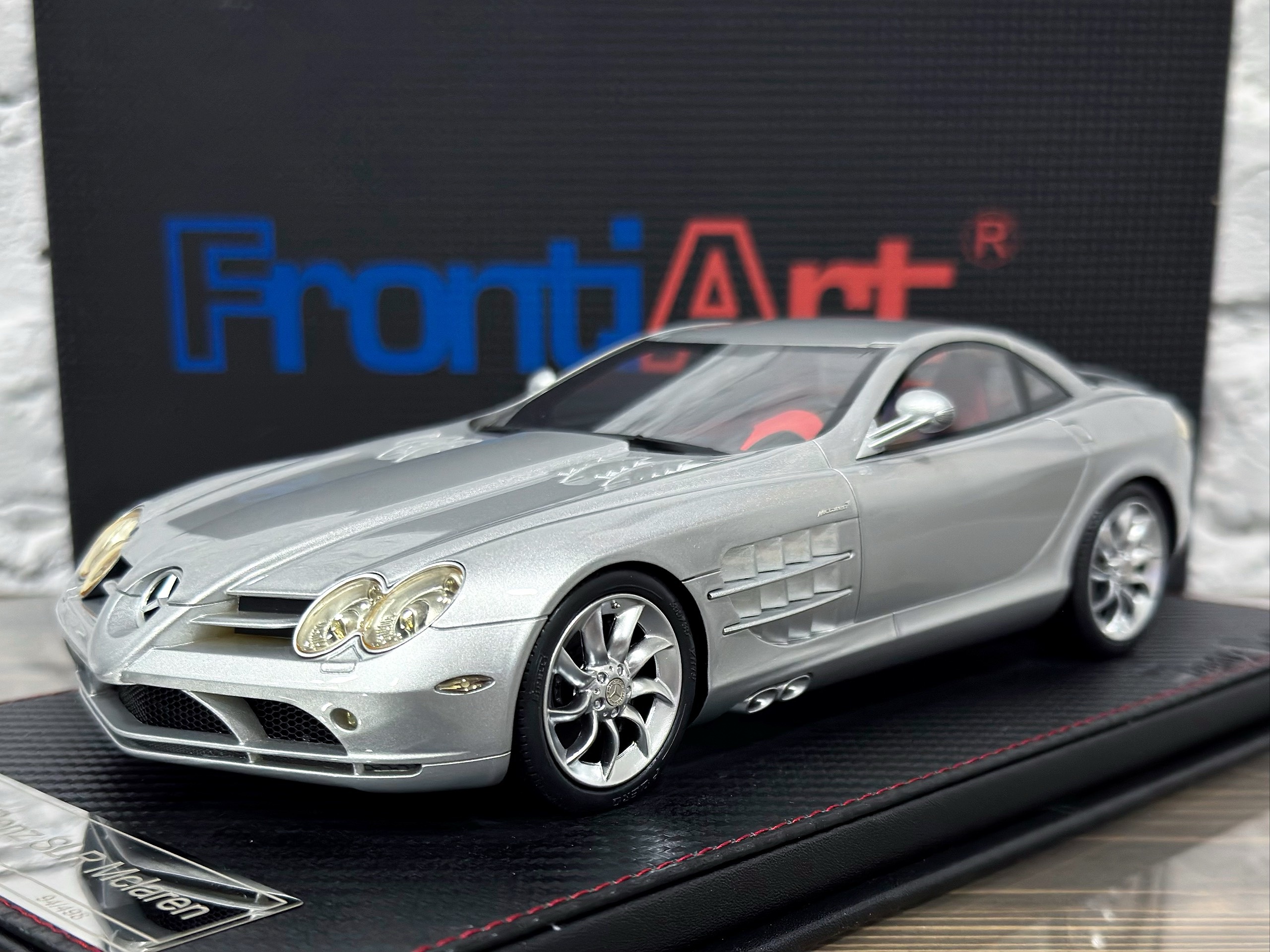 SophiArt x FrontiArt Mercedes Benz SLR Mclaren Silver 1:18