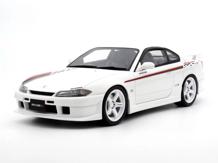 OT1035 Otto Mobile Nissan Silvia S15 NISMO S-tune White 2000 1:18