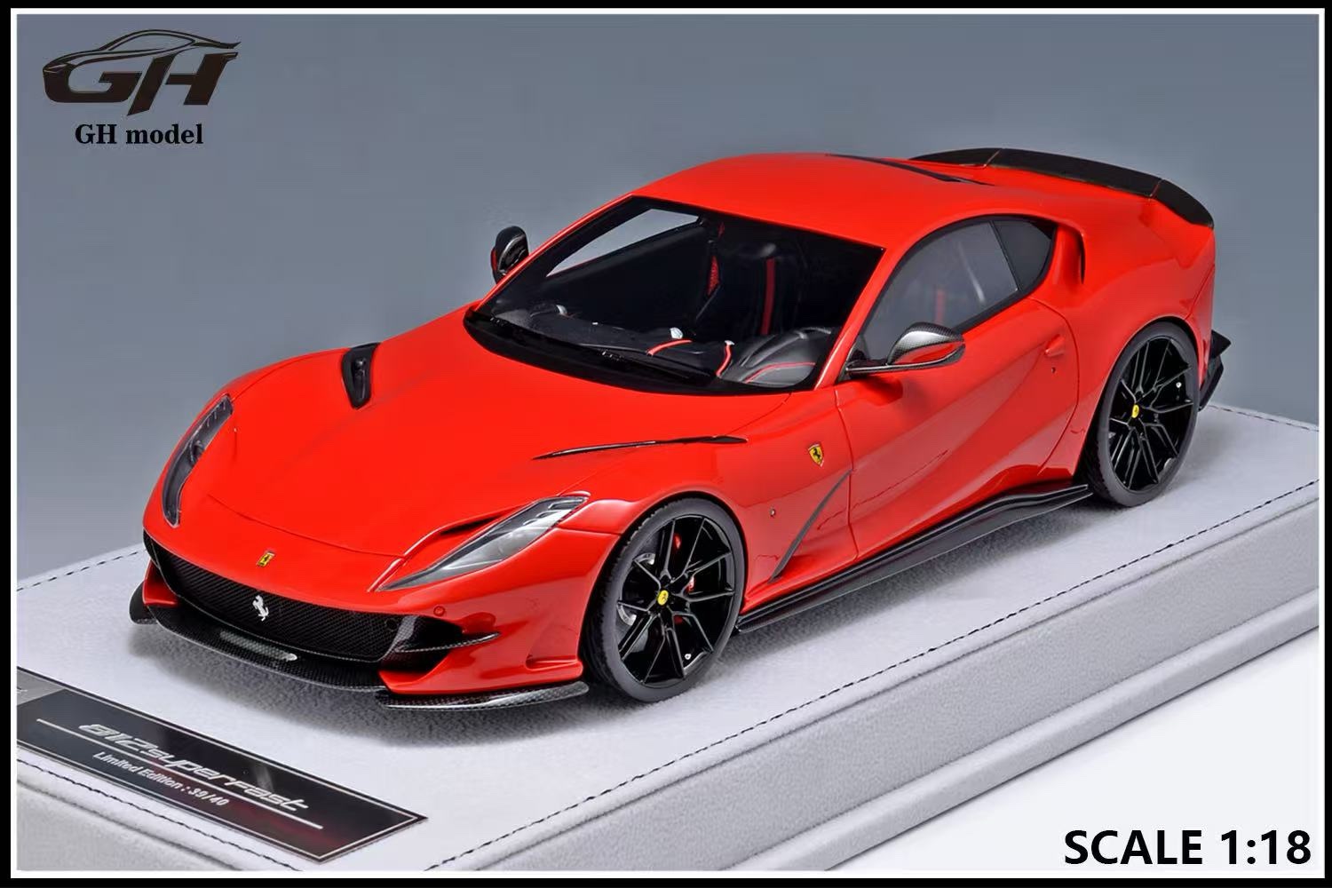 GH Model Ferrari 812 Superfast Standard Red 1:18