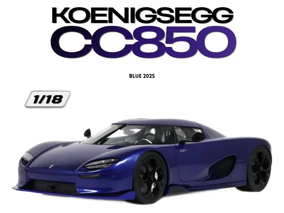 GT990 GT Spirit Koenigsegg CC850 Blue 2025 1:18