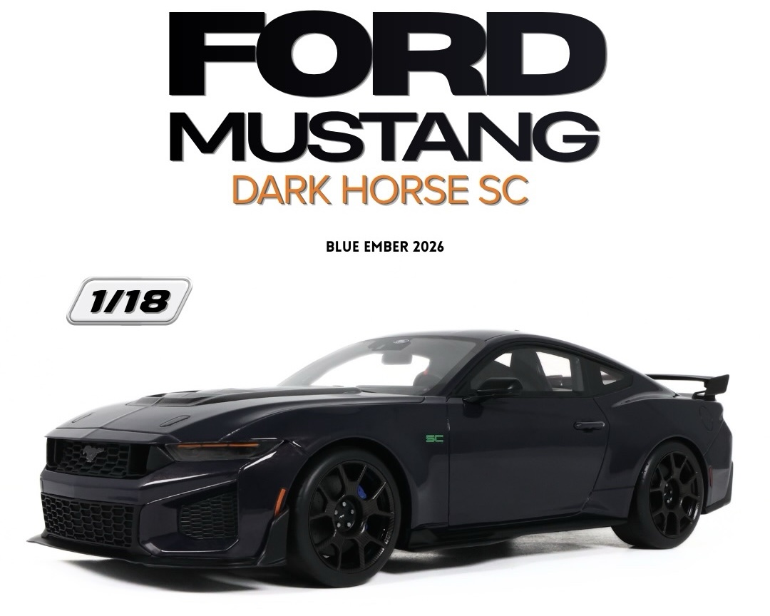 GT627 GT Spirit Ford Mustang Dark Horse SC Blue Ember 2024 1:18