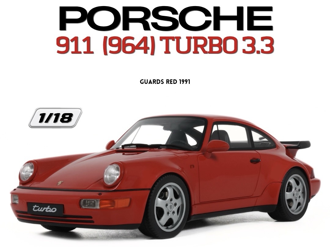 Gt1016 GT Spirit Porsche 911 (964) Turbo 3.3 Guards Red 1991 1:18