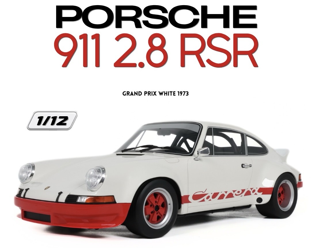 GT604 GT Spirit Porsche 911 Carrera 2.8 RSR Grand Prix White 1:12