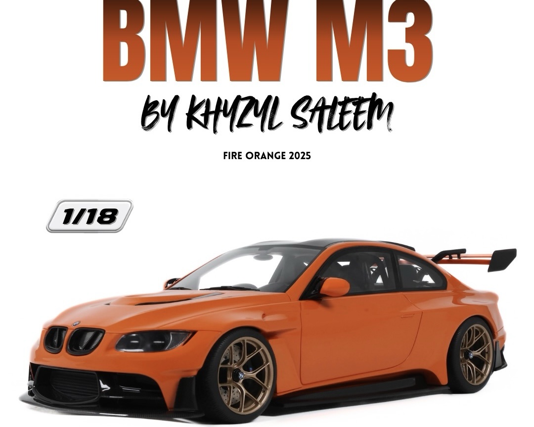 GT621 GT Spirit BMW M3 by Khyzyl Saleem Fire Orange 2025 1:18