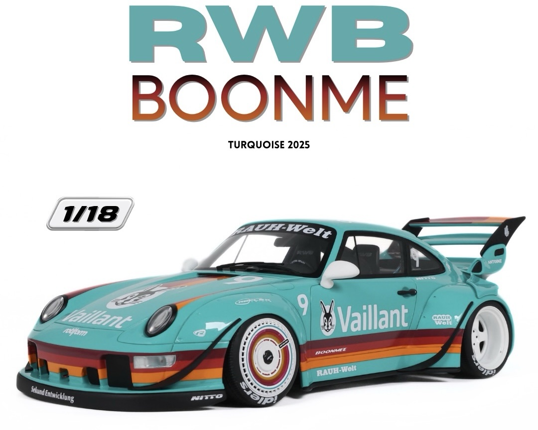 GT597 GT Spirit Porsche RWB Boonme Turquoise 2025 1:18