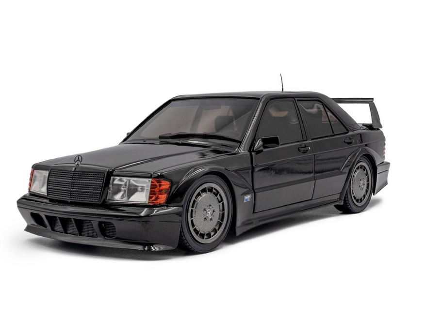 S1801012 Solido Mercedes Benz 190 (W201) EVO II Solido Works Black 1990 1:18