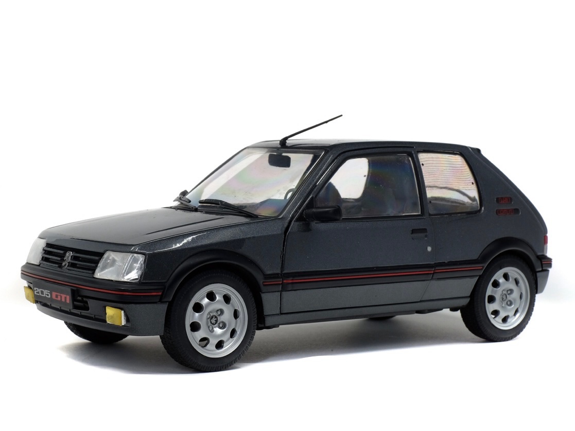 S1801704 Solido Peugeot 205 GTI 1.9L MK2 Gris Magnum 1990 1:18