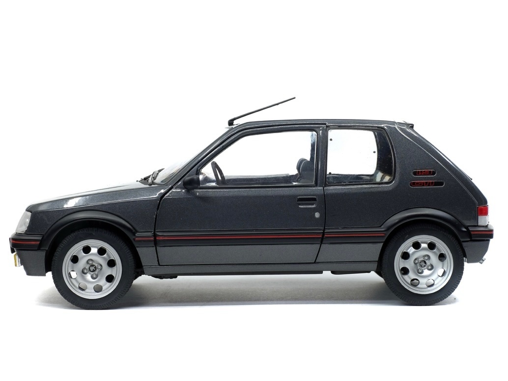 S1801704 Solido Peugeot 205 GTI 1.9L MK2 Gris Magnum 1990 1:18 — изображение 2