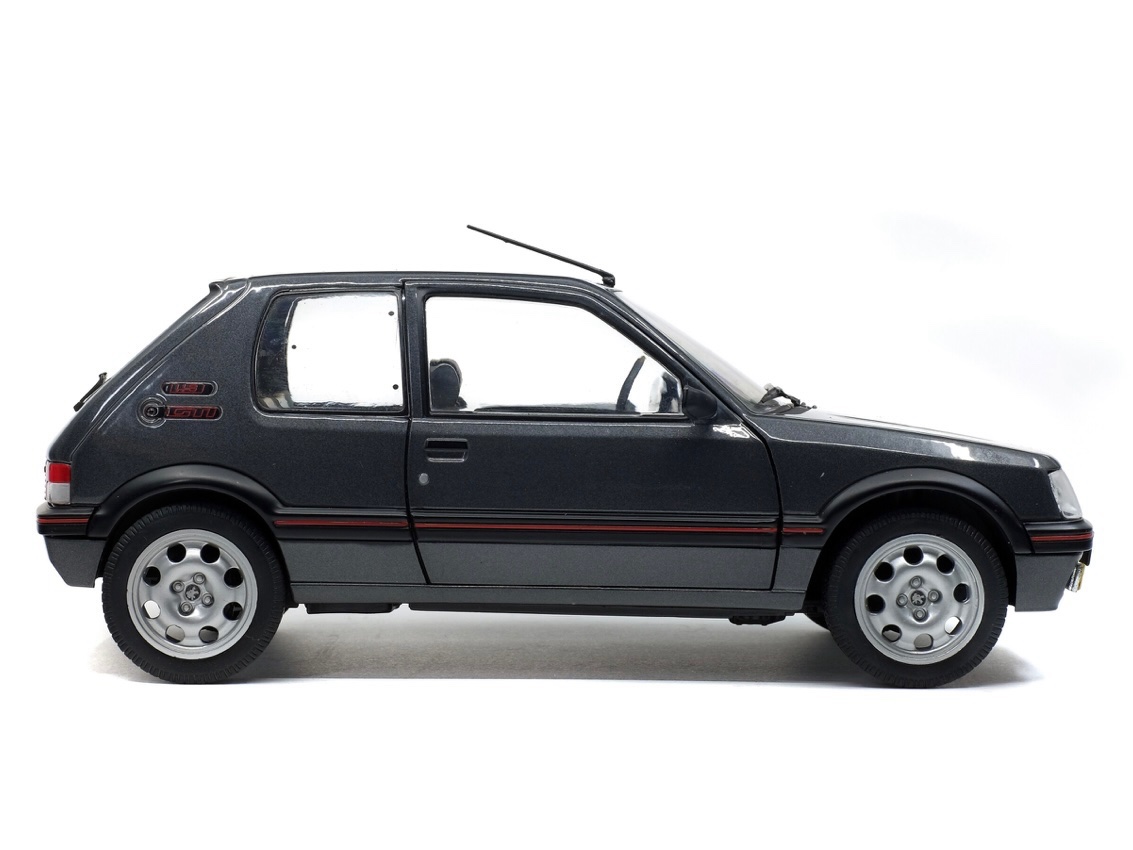 S1801704 Solido Peugeot 205 GTI 1.9L MK2 Gris Magnum 1990 1:18 — изображение 5