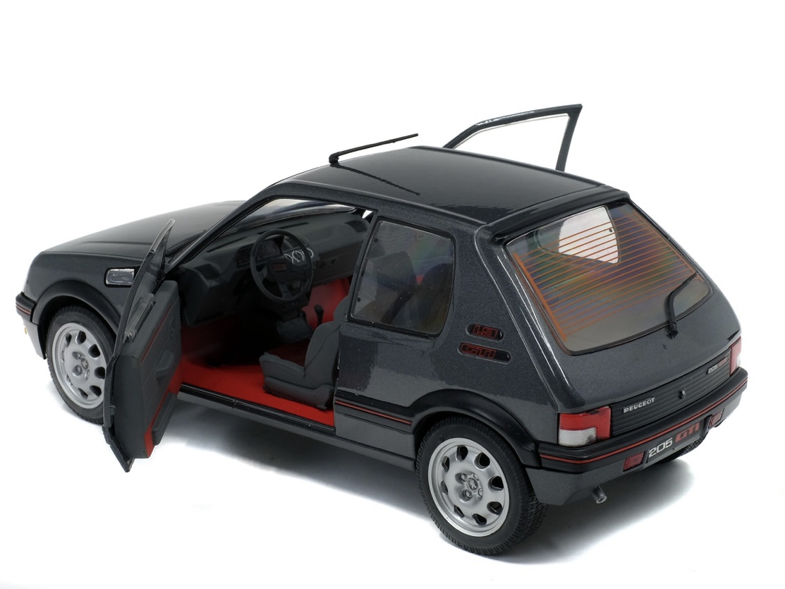 S1801704 Solido Peugeot 205 GTI 1.9L MK2 Gris Magnum 1990 1:18 — изображение 7