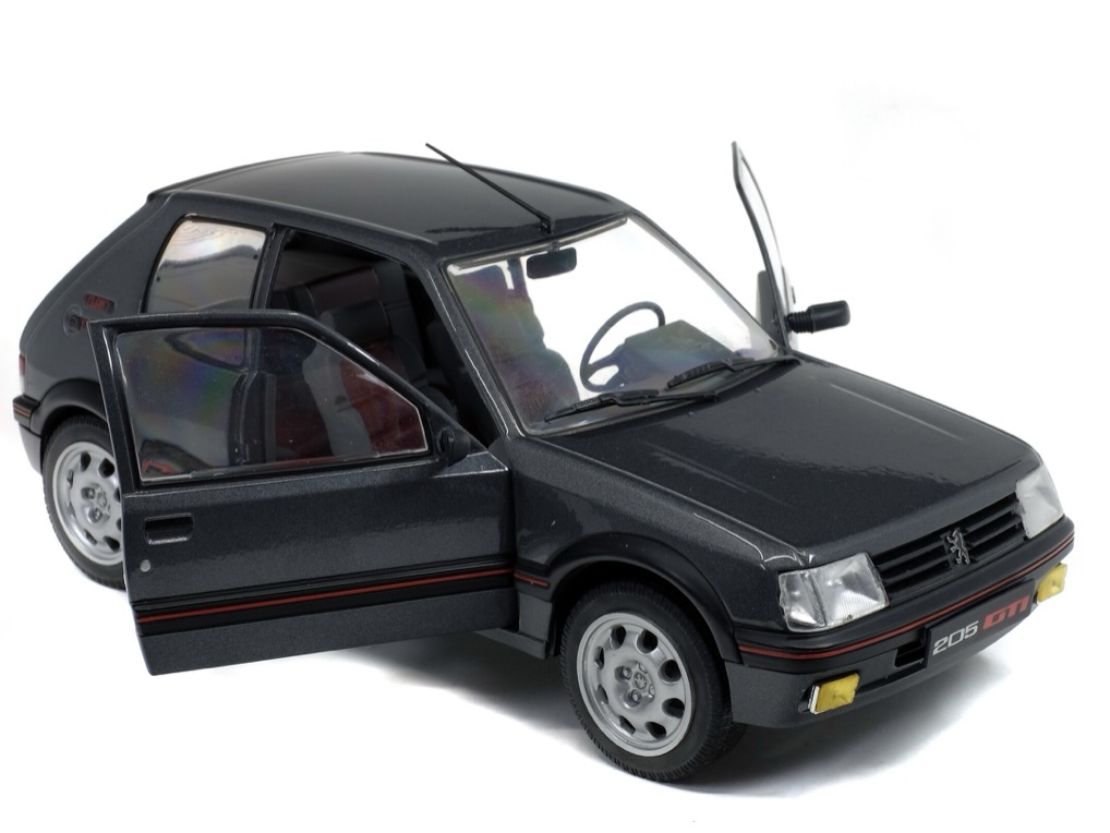 S1801704 Solido Peugeot 205 GTI 1.9L MK2 Gris Magnum 1990 1:18 — изображение 8
