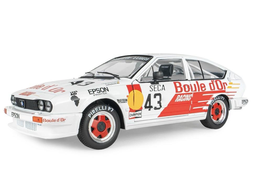 S1802308 Solido Alfa Romeo GTV6 24H De Spa 1985 #43 B.De Dryver/ F-X.Boicher/L.Boicher 1:18