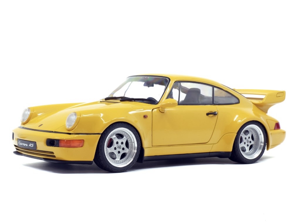 S1803401 Solido Porsche 911 (964) Carrera 3.8 RS Jaune Vitesse 1990 1:18