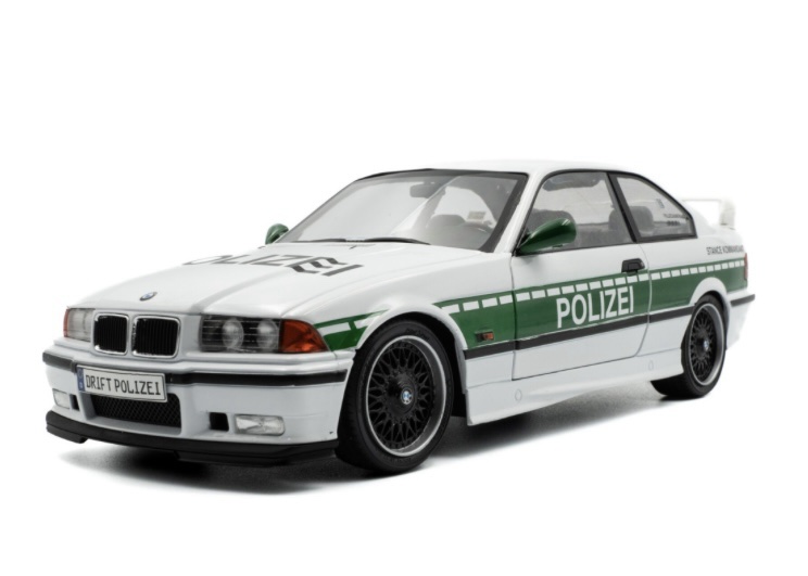 S1803915 Solido BMW E36 M3 Coupe Solido Works Drift Polizei 1991 1:18