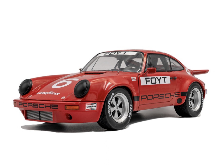 S1810704 Solido Porsche 911 Iroc Iroc Daytona 1974 #6 Foyt 1:18