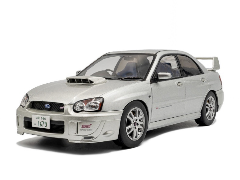 S1812303 Solido Subaru Impreza WRX STi Premium Silver Effect 2003 1:18