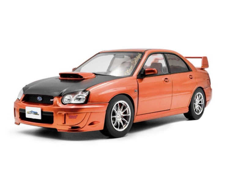 S1812304 Solido Subaru Impreza WRX STi Orange Metallic 2003 1:18