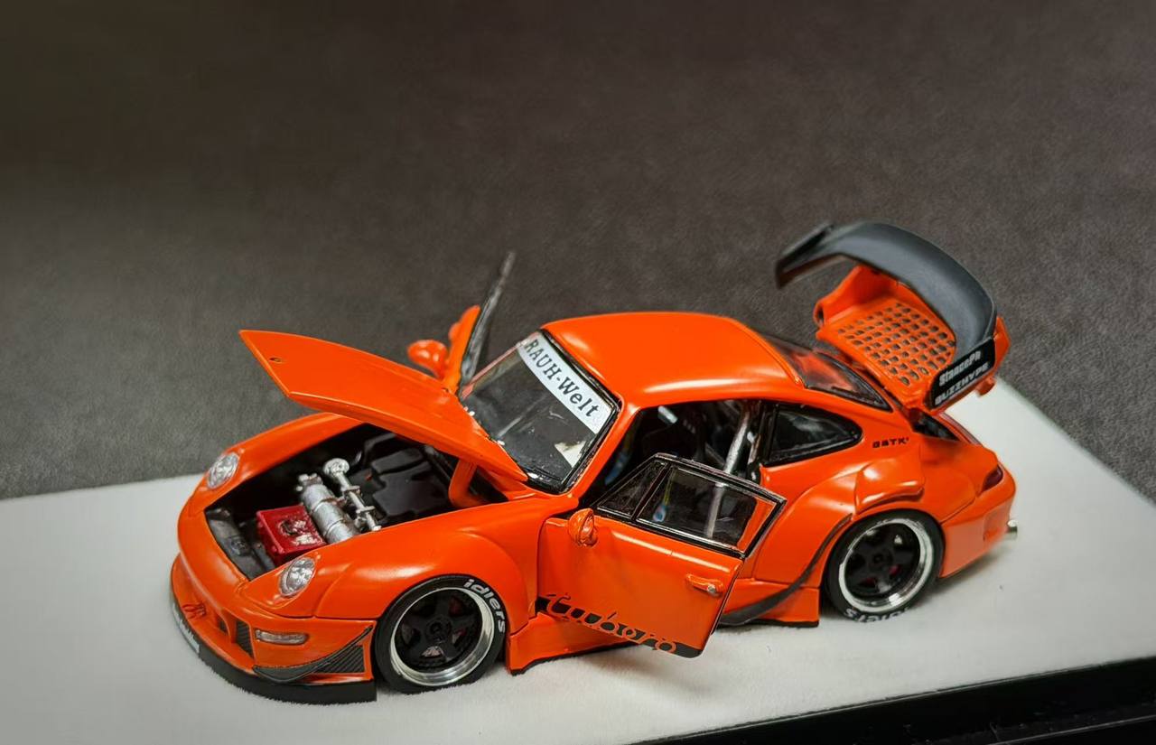 PGM Porsche 911 RWB 993 Full Open Diecast Model 1:64