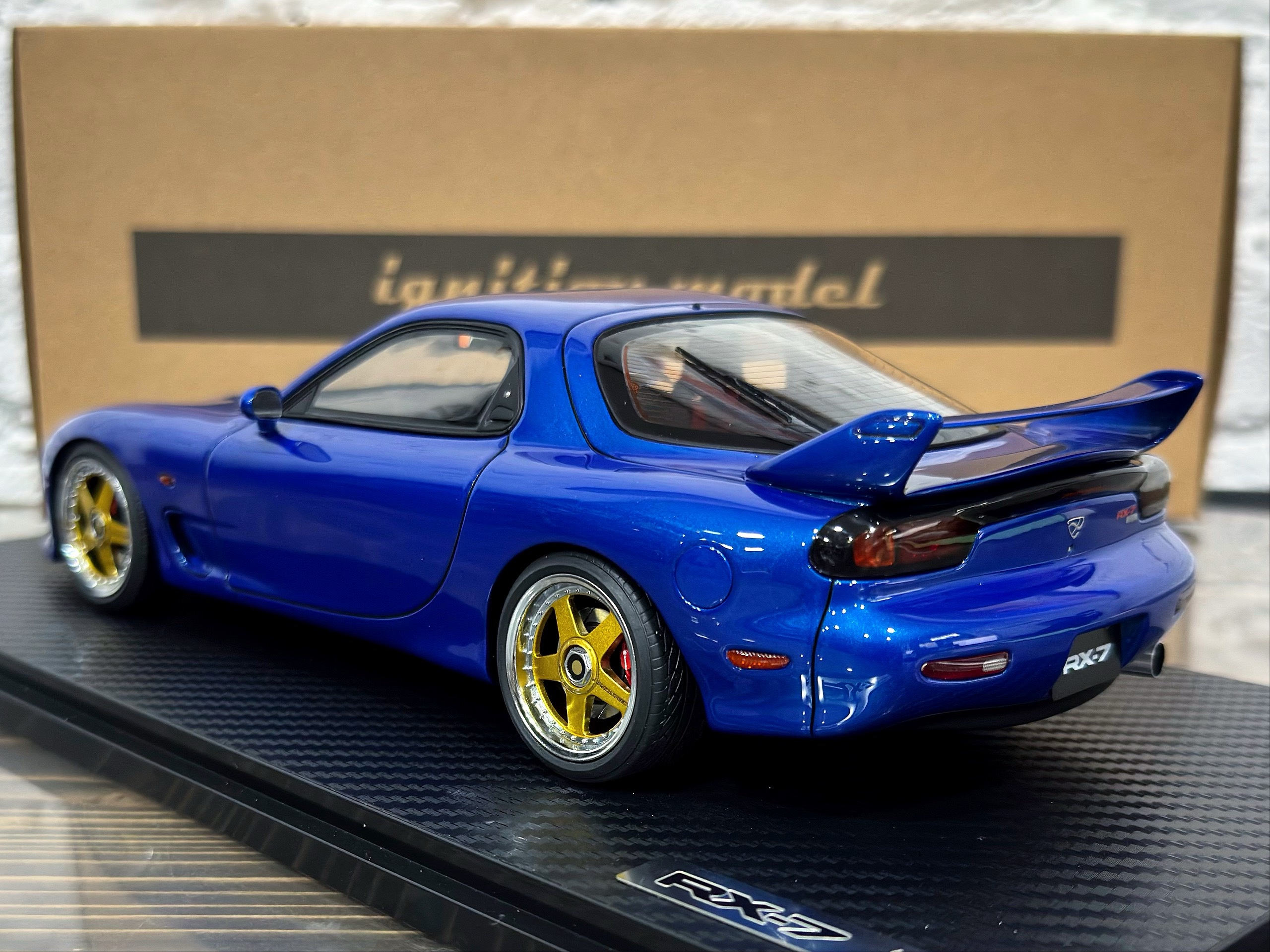 IG3944 Ignition Model Mazda RX-7 Mazda Speed A-spec (FD3S) Blue Metallic 1:18 — изображение 7