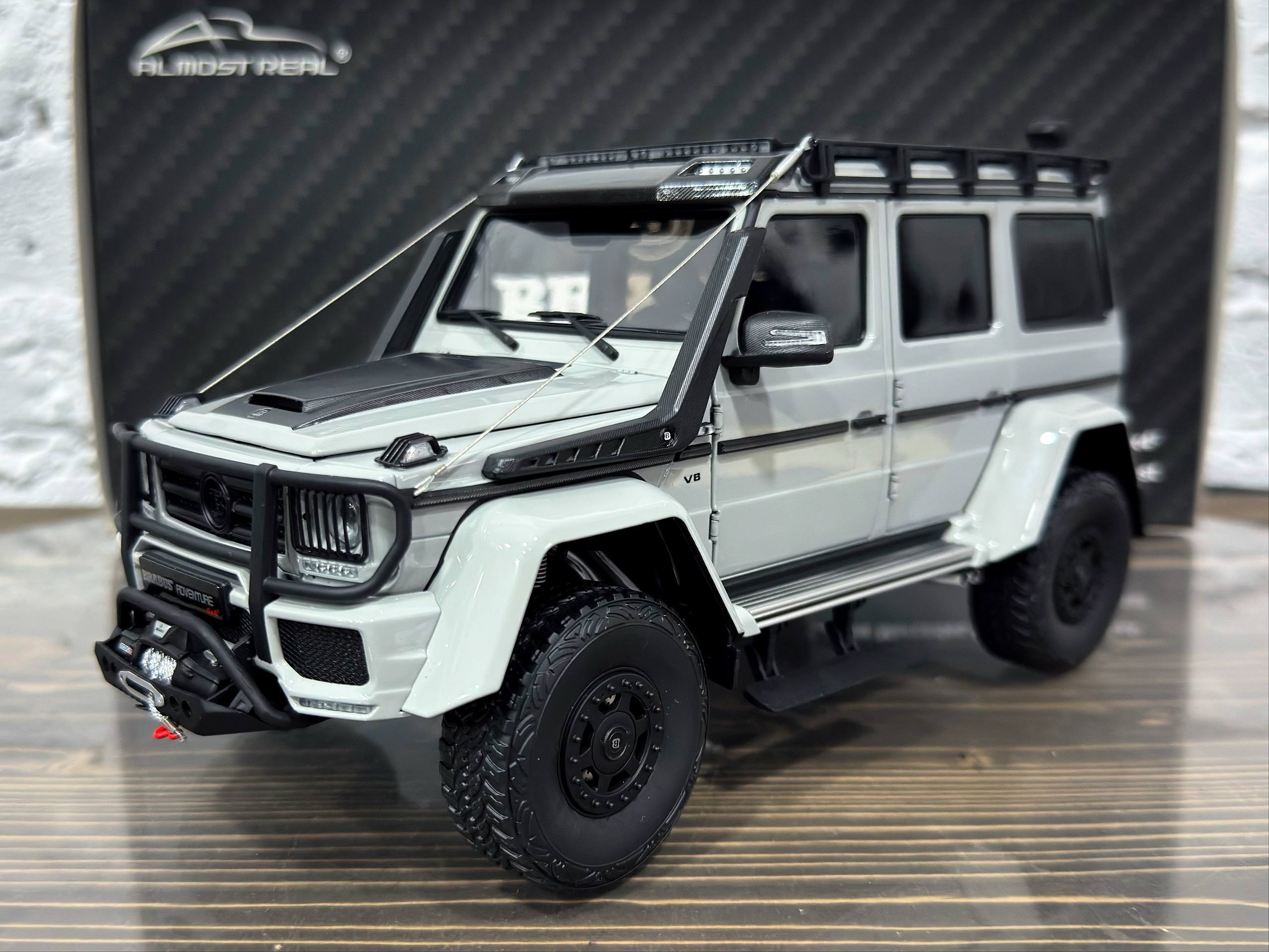 ALM860306 Almost Real Mercedes Brabus 550 Adventure G-Class 4x4² Grey 1:18