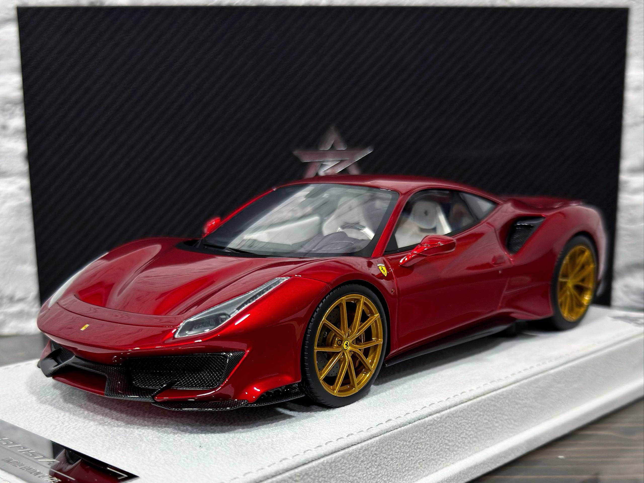 BBA Model Ferrari 488 Rosso Magma 1:18